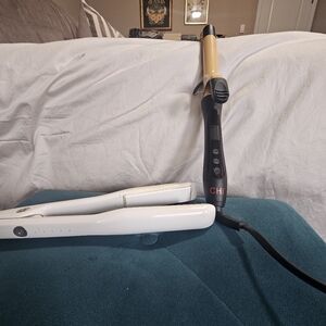 CHI  and T3 Hair Styling Tools Set - White and Black